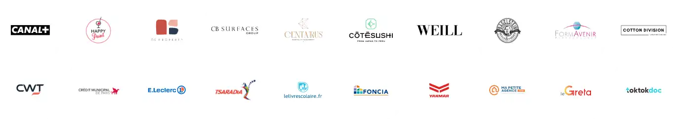 logos clients rouge hexagone